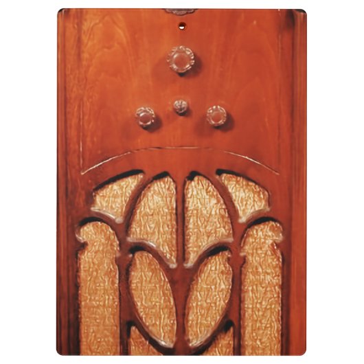 radio, mooi, retro, chic, elegant, b klembord (Achterkant)