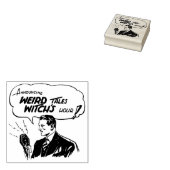 Radio omroeper retro rubberstempel (Gestempeld)