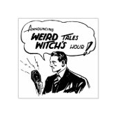 Radio omroeper retro rubberstempel (Afrduk)