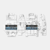 radio-ontvanger met korte golven bedankdoosjes (Uitgevouwen)