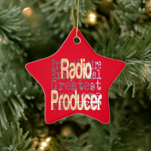 Radio Producer Extraordinaire Keramisch Ornament (Boom)