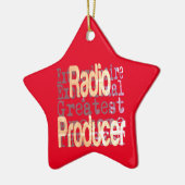 Radio Producer Extraordinaire Keramisch Ornament (Links)
