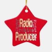 Radio Producer Extraordinaire Keramisch Ornament (Achterkant)