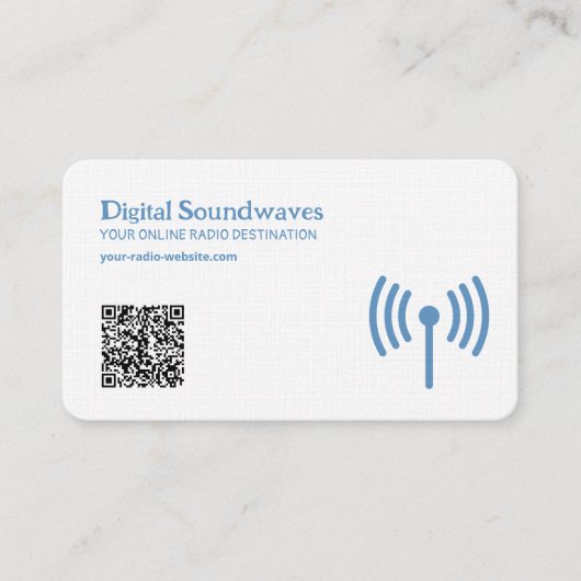 Radio QR-code Visitekaartje (Voorkant)