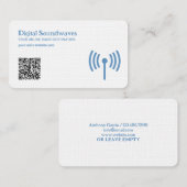 Radio QR-code Visitekaartje (Voorkant / Achterkant)