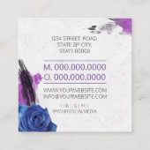 Radio-/radiohost/podcast/Singer Vierkante Visitekaartje (Achterkant)