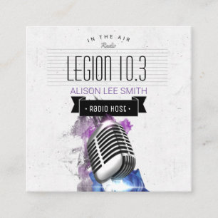 Radio-/radiohost/podcast/Singer Vierkante Visitekaartje