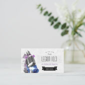 Radio-/radiohost/podcast/Singer Visitekaartje (Staand voorkant)