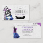 Radio-/radiohost/podcast/Singer Visitekaartje (Voorkant / Achterkant)