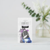 Radio-/radiohost/podcast/Singer Visitekaartje (Staand voorkant)