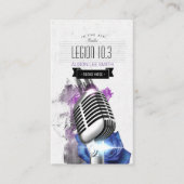 Radio-/radiohost/podcast/Singer Visitekaartje (Voorkant)