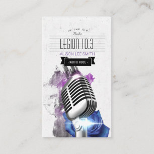 Radio-/radiohost/podcast/Singer Visitekaartje