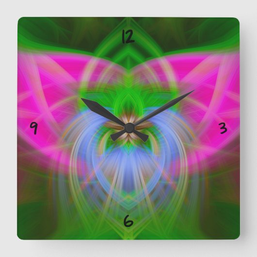 Radio Realm Square Wall klok (Voorkant)