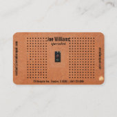 radio reparatie visitekaartje (Achterkant)