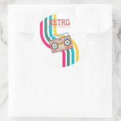 Radio Retro Ronde Sticker (Tas)