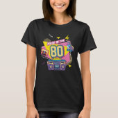 Radio Roller skating 80s Muziekpartij, geboren in  T-shirt (Voorkant)