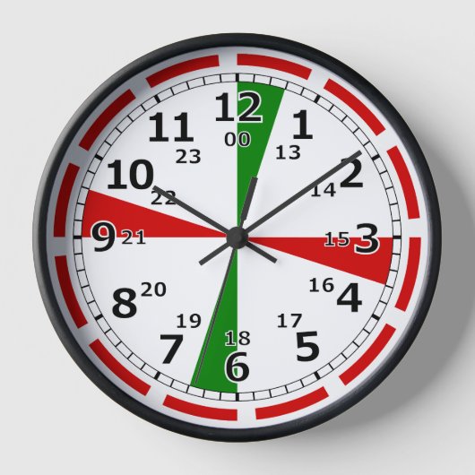 Radio Room Klok CW Alarm Signal (Voorkant)