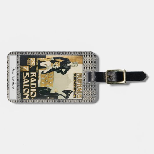  radio Salon  1920 Nederland Bagagelabel (Voorkant horizontaal)