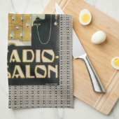  radio Salon 1920 Nederland Theedoek (Quarter Fold)