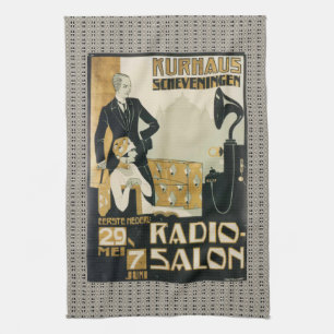  radio Salon 1920 Nederland Theedoek