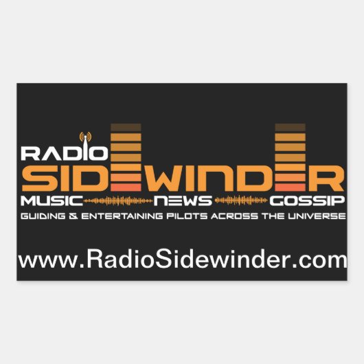 Radio Sidewinder vel van stickers (Voorkant)