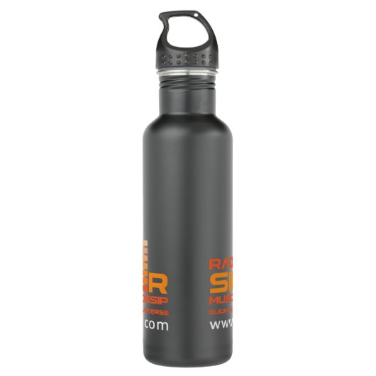 Radio Sidewinder Water Fles (Achterkant)