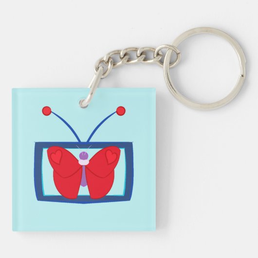 (Radio [Statisch) Moth] Sleutelhanger (Achterkant)