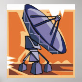 Radio Telescoop Ruimtewetenschappelijk Observatori Poster (Voorkant)
