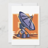 Radio Telescope BuitRuimtewetenschap Kaart (Voorkant)