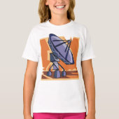 Radio Telescope BuitRuimtewetenschap T-shirt (Voorkant)