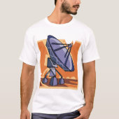 Radio Telescope BuitRuimtewetenschap T-shirt (Voorkant)