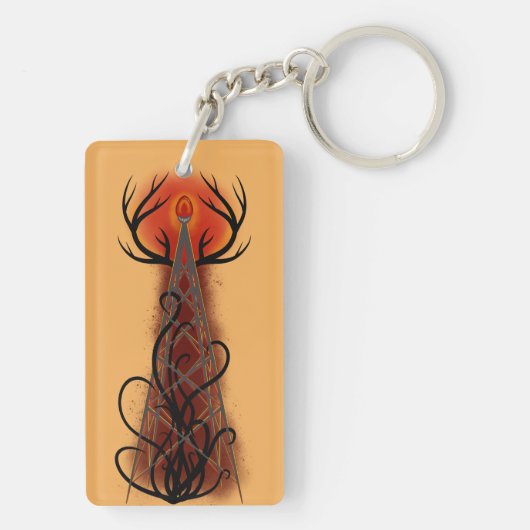 Radio Tower uit de hel Sleutelhanger (achterkant)