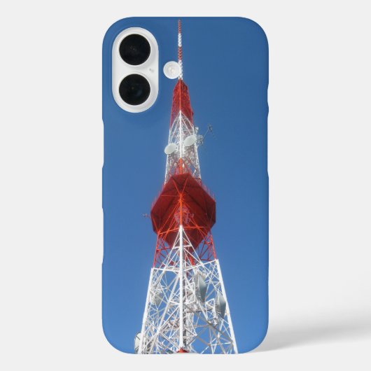 Radio TV-uitzendtoren Case-Mate iPhone Case (Achterkant)