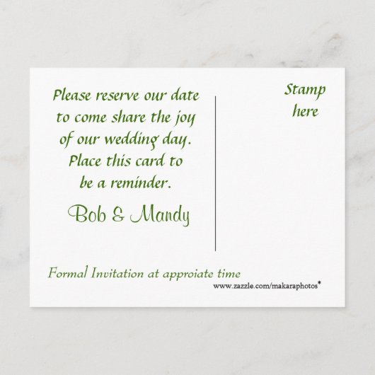  radio-uitnodiging-aanpassen aankondigingskaart (Achterkant)