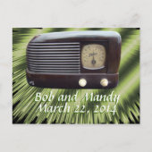  radio-uitnodiging-aanpassen aankondigingskaart (Voorkant)