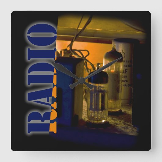 radio vierkante klok (Voorkant)