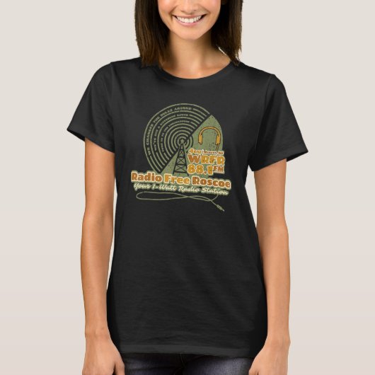  radio-vrije Roscoe T-shirt (Voorkant)