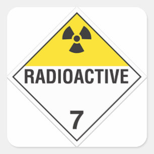 Radioactief 7 Sticker