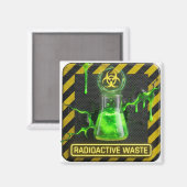 Radioactief Afval Absint Magneet (Voorkant / Achterkant)