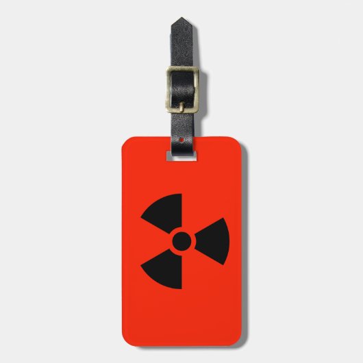 Radioactief Bagagelabel (Voorkant verticaal)