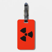 Radioactief Bagagelabel (Achterkant verticaal)
