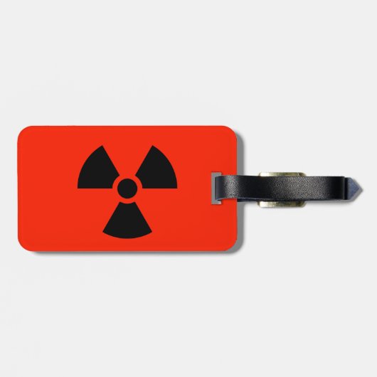 Radioactief Bagagelabel (Achterkant horizontaal)