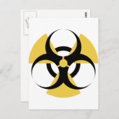 Radioactief biogevaar briefkaart (Voorkant / Achterkant)