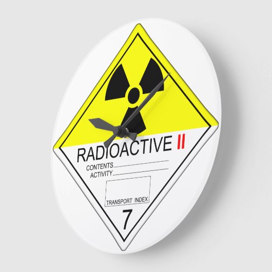 Radioactief Bord CAT 2 klok (Hoek)