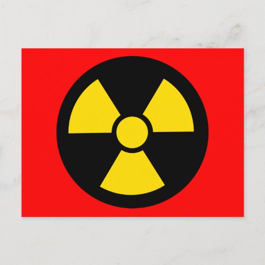 Radioactief Briefkaart (Voorkant)