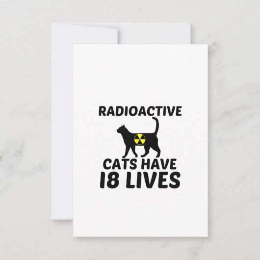 RADIOACTIEF CATS BEDANKKAART (Voorkant)