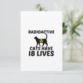 RADIOACTIEF CATS BEDANKKAART (Staand voorkant)
