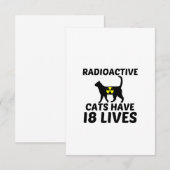 RADIOACTIEF CATS BEDANKKAART (Voorkant / Achterkant)