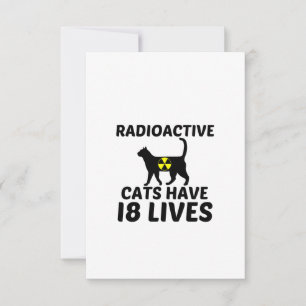 RADIOACTIEF CATS BEDANKKAART
