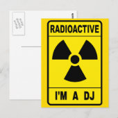 Radioactief DJ Briefkaart (Voorkant / Achterkant)